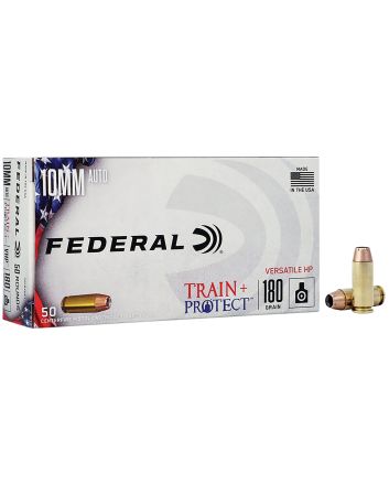 Federal TP10VHP1 Train + Protect10mmAuto 180gr Versatile Hollow Point 50 Per Box/10 Case