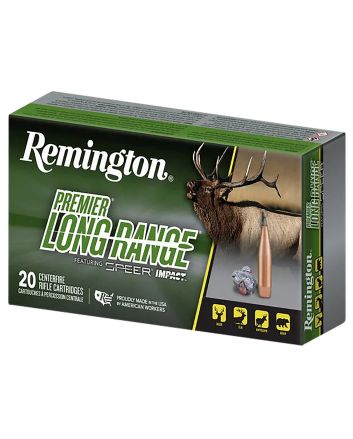 Remington Ammunition R21343 Premier Long Range 7mmRemMag 175gr Speer Impact 20 Per Box/10 Case
