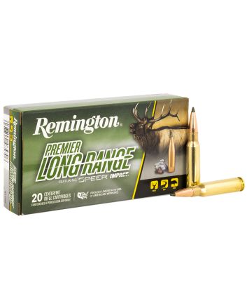 Remington Ammunition R21345 Premier Long Range 308Win 172gr Speer Impact 20 Per Box/10 Case