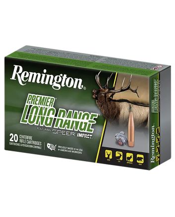 Remington Ammunition R21347 Premier Long Range 300RUM 190gr Speer Impact 20 Per Box/10 Case
