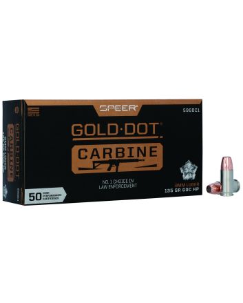 Speer 59GDC1 Gold Dot9mmLuger 135gr Hollow Point 50 Per Box/20 Case