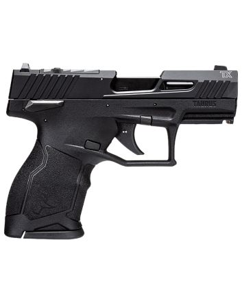 Taurus 1TX2213110 TX22CCompact 22 LR 10+1 3.60" Matte Black Steel Barrel, Black Hard Coat Anodized Serrated Aluminum Slide, Black Polymer Frame w/Picatinny Rail Black Polymer Grips