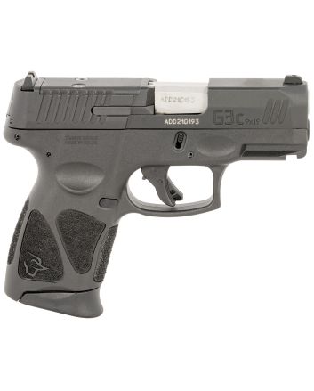 Taurus 1G3CP9312X10 G3C9mm Luger 10+1 3.26" Matte Stainless Steel Barrel, Matte Black Tenifer Optic Cut/Serrated Slide, Black Polymer Frame w/Picatinny Rail, Black Polymer Grips