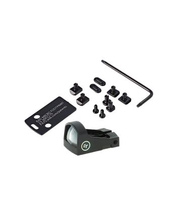 Crimson Trace 0130000201 CTS-1520 Dovetail Mount Combo Kit Matte Black 1x 5 MOA Red Dot Glock/S&amp;W M&amp;P