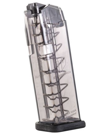 ETS Group SMKGLK1910 Pistol Mags10rd Limited 9mm Luger Compatible w/ Glock 19/26 Smoke Polymer