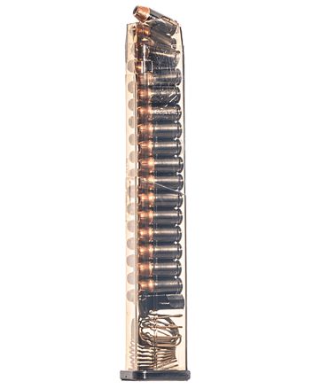 ETS Group SMKGLK2130 Pistol Mags30rd Extended 45 ACP Compatible w/Glock 21/30/41 Smoke Polymer