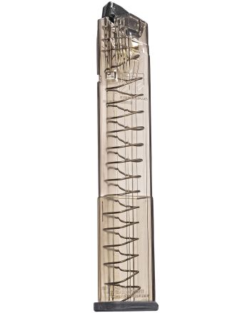 ETS Group SMKSG932030 Pistol Mags30rd Extended 9mm Luger Fits Sig P320 Smoke Polymer