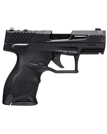 Taurus 1TX2233110 TX22CCompact 22 LR 10+1 3.60" Black Barrel, Slide &amp; Polymer Frame, Rubber Grips