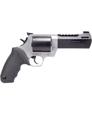 Taurus 2500055RH Raging HunterLarge Frame 500 S&amp;W Mag 5rd 5.12" Matte Black Ported/Target Crown Barrel, Matte Black Oxide Cylinder, Matte Stainless Stainless Steel Frame, Black Rubber Grip