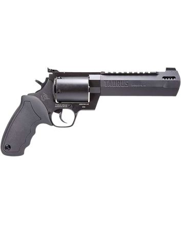 Taurus 2500061RH Raging HunterLarge Frame 500 S&amp;W Mag 5rd 6.75" Black Ported/Target Crown Barrel, Matte Black Oxide Cylinder, Black Steel Frame Black Rubber Grip