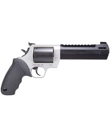 Taurus 2500065RH Raging HunterLarge Frame 500 S&amp;W Mag 5rd 6.75" Matte Black Ported/Target Crown Barrel, Matte Black Oxide Cylinder, Matte Stainless Stainless Steel Frame, Black Rubber Grip