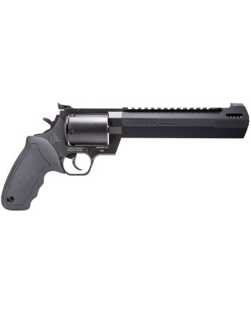 Taurus 2500081RH Raging HunterLarge Frame 500 S&amp;W Mag 5rd 8.38" Black Ported/Target Crown Barrel, Matte Black Oxide Cylinder, Black Steel Frame Black Rubber Grip