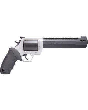Taurus 2500085RH Raging HunterLarge Frame 500 S&amp;W Mag 5rd 8.38" Matte Black Ported/Target Crown Barrel, Matte Black Oxide Cylinder, Matte Stainless Steel Frame, Black Rubber Grip