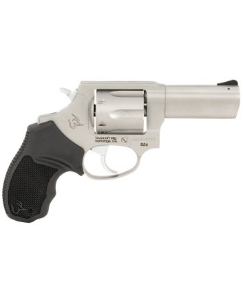 Taurus 2856P39 856 T.O.R.O. Small Frame 38 Special +P 6rd 3" Matte Stainless Steel Barrel, Cylinder &amp; Frame, Extended Ejector Rod, Black Rubber Grip, Transfer Bar Safety, Exposed Hammer, Optics Ready