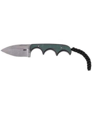 CRKT 2396 Minimalist2.15" Fixed Spear Point Plain Stonewashed 8Cr13MoV SS Blade/Green Polished Resin Infused Fiber Handle