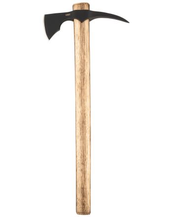 CRKT 2753 ODR3.08" Axe w/Spike 1055 Carbon Steel Blade, Fire Treated Tennessee Hickory Handle, 21" OAL