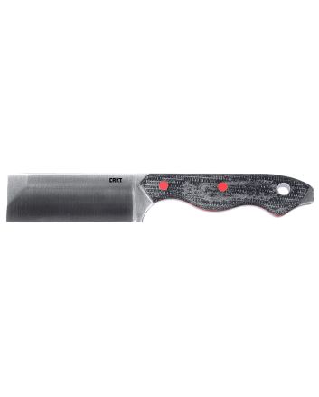 CRKT 4037 Razel2.97" Fixed Plain Satin D2 Steel Blade/Weathered Resin Infused Fiber Handle Includes Sheath