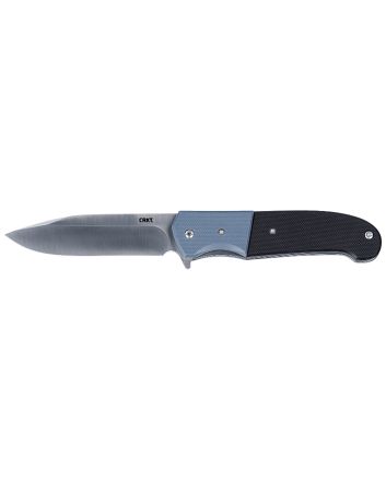 CRKT 6880 Ignitor3.48" Folding Drop Point Plain Satin 8Cr13MoV SS Blade/ Blue/Black G10 Handle Includes Pocket Clip
