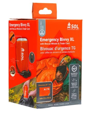 Adventure Medical Kits 01401144 SOL Bivvy Warmth Waterproof Wind Resistant Orange XL