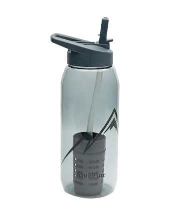 RapidPure 01600123 Purifier + Plastic Bottle 3.5" x 3.5" x 9.5", Includes Ultralight Straw