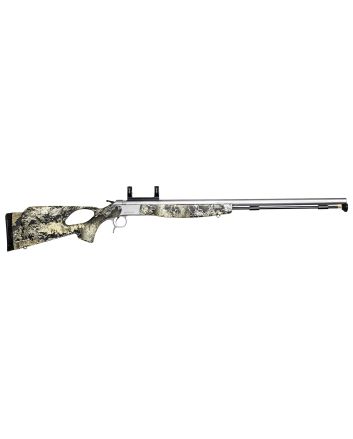 CVA PR2038SM Optima V2 Long Range 50 Cal 209 Primer 28" Matte Stainless Barrel, Drilled &amp; Tapped Stainless Steel Receiver, Fixed Thumbhole Realtree Excape Synthetic Stock, DuraSight Dead-On Rail