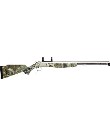 CVA PR6022SM Optima V2 50 Cal 209 Primer 26" Stainless Fluted Barrel, Drilled &amp; Tapped Stainless Steel Receiver, Fixed TrueTimber Strata Synthetic Stock, DuraSight Dead-On Rail