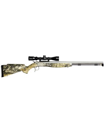 CVA PR2040SSC Optima V2 w/Optic 50 Cal 209 Primer 26" Stainless Fluted Barrel, Drilled &amp; Tapped Stainless Steel Receiver, Fixed Realtree Excape Synthetic Stock, KonusPro3-9x40mm BDC Scope