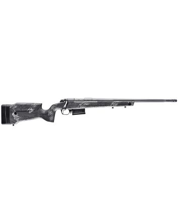 Bergara Rifles B14SM759 B-14 Crest 6.5 PRC 3+1 20" Fluted/Threaded, Sniper Gray Cerakote Barrel/Rec, Monte Carlo Carbon Fiber Stock with Black &amp; Gray Splatter, Omni Muzzle Brake