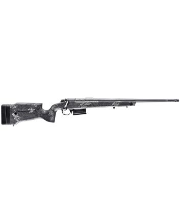 Bergara Rifles B14S751 B-14 Crest 308 Win 3+1 20" Fluted/Threaded, Sniper Gray Cerakote Barrel/Rec, Monte Carlo Carbon Fiber Stock with Black &amp; Gray Splatter, Omni Muzzle Brake