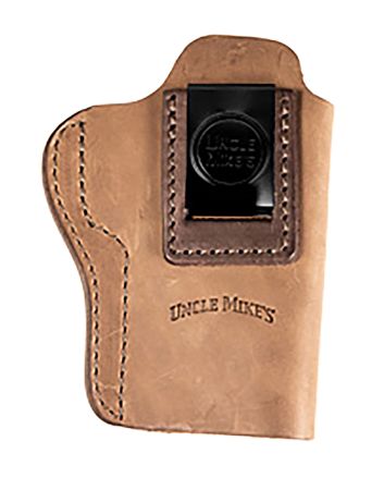 Uncle Mikes-leather(1791) UMIWB5BRWA Inside the WaistbandIWB Size 05 Brown Leather Belt Clip Fits Sig P320 Right Hand