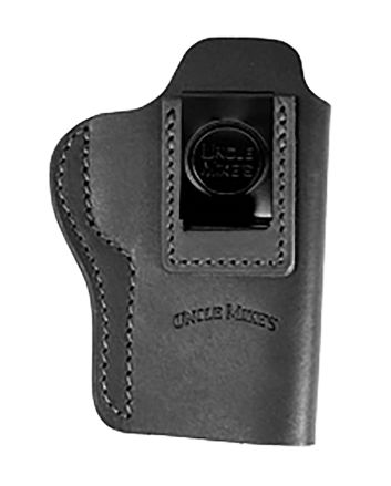 Uncle Mikes-leather(1791) UMIWB5MBLA Inside the WaistbandIWB Size 05 Matte Black Leather Belt Clip Fits Sig P320 Right Hand