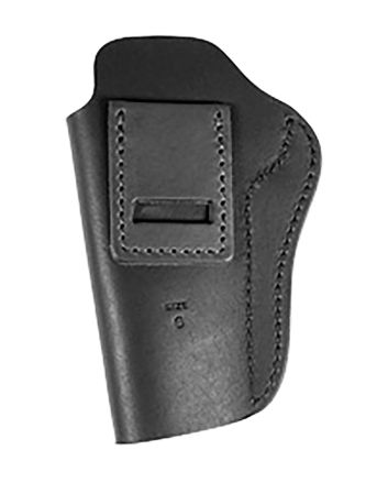 Uncle Mikes-leather(1791) UMIWB6MBLA Inside the WaistbandIWB Size 06 Matte Black Leather Belt Clip Fits 1911 5" Right Hand