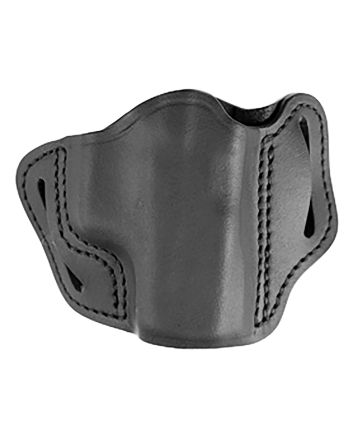 Uncle Mikes-leather(1791) UMOWB1MBLR Outside The WaistbandOWB Size 01 Matte Black Leather Belt Slide Fits Springfield Hellcat Right Hand