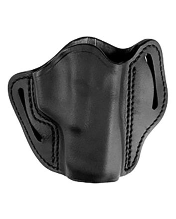 Uncle Mikes-leather(1791) UMOWB2MBLR Outside The Waistband Holster OWB Size 02 Matte Black Leather Belt Slide Fits Glock 17/19 Right Hand