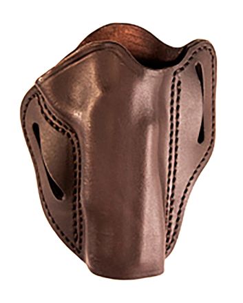 Uncle Mikes-leather(1791) UMOWB3BRWR Outside The Waistband Holster OWB Size 03 Brown Leather Belt Slide Fits 1911 5" Right Hand