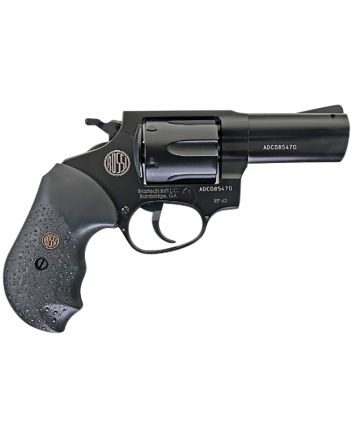 Rossi 2RP631 RP63Small Frame 357 Mag 6 3" Matte Matte Black Barrel, Matte Steel Frame, Black Textured Rubber Grip, Hammer Block Safety, Exposed Hammer