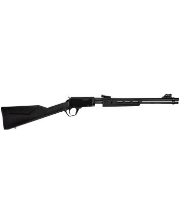 RossiGalleryPump 22 WMR 12+1 20", Black, Polished Steel Barrel/Rec, Synthetic Stock, Fiber Optic Sights