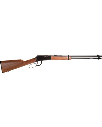 Rossi RL22W201WD Rio BravoLever Action 22 WMR 12+1 20" Round Barrel, Polished Black Metal Finish, German Beechwood Stock