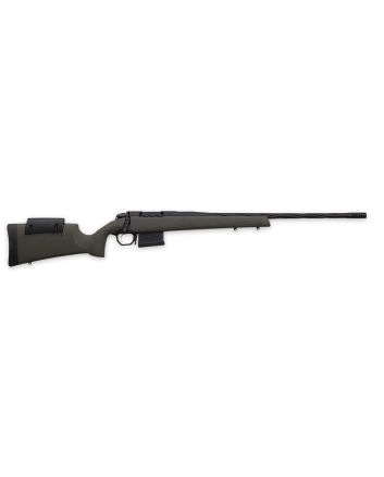 Weatherby 3WRXP243NR4B 307 Range XP 243 Win 5+1 22" Fluted Barrel, Black Barrel/Rec, OD Green Synthetic Stock with Adj. Cheek Rest, Accubrake Muzzle Brake, TriggerTech Trigger