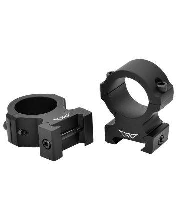 Warne V602M Horizontal Rings Vapor Matte Black 1" High 0 MOA