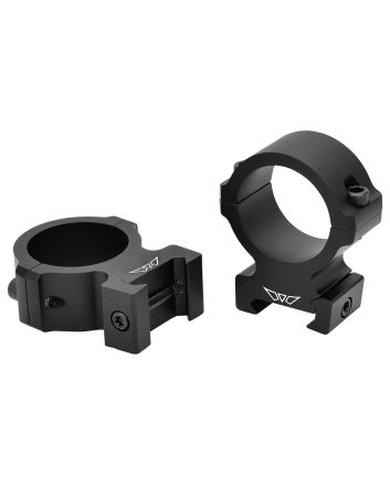 Warne V615M Horizontal Rings Vapor Matte Black 30mm High 0 MOA
