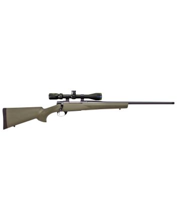 Howa HGP2270G M1500 Hogue Full Size 270 Win 5+1 22" Blued Steel Barrel, Drilled &amp; Tapped Stainless Steel Receiver, Hogue OverMolded Green Synthetic Stock, Nikko Stirling GamePro 4-12x40mm