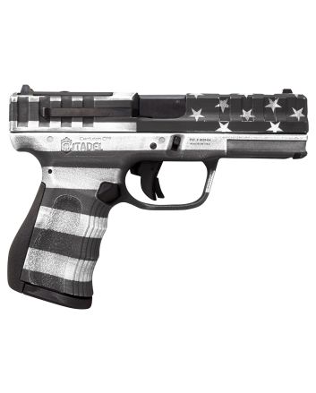 Citadel CITCP9USG Centurion CP9 Compact 9mm Luger 14+1 4" Black Steel Barrel, American Flag Gray Cerakote Optic Ready/Serrated Slide, Polymer Frame &amp; Grip