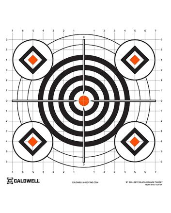 Caldwell 1175520 Orange PeelSelf-Adhesive Paper Universal 16" Orange Neon Green/White 10 Pack