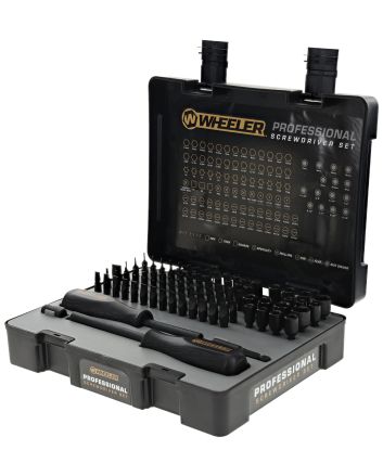Wheeler 4001003 Professional Screwdriver Set Black 100 Pieces