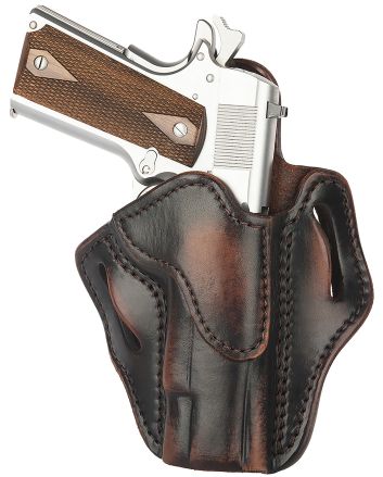 1791 Gunleather ORBH1VTGR BH1 Optic Ready OWB 01 Vintage Leather Belt Slide Fits 4-5" 1911 Right Hand