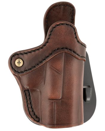 1791 Gunleather ORPDH21VTGR Paddle Holster Optic Ready OWB Size 2.1 Vintage Leather Paddle Fits S&amp;W M&amp;P Shield Fits Glock 17 Fits Springfield XD9 Right Hand
