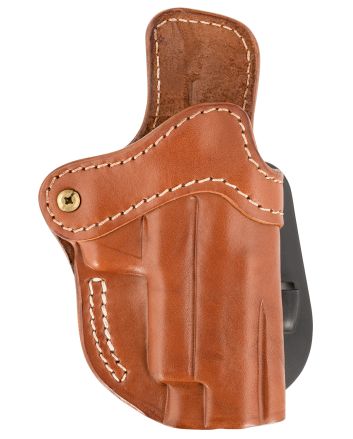 1791 Gunleather ORPDH23CBRR Paddle Holster Optic Ready OWB Size 2.3 Classic Brown Leather Paddle Fits Glock 17 Fits Walther PPQ Right Hand