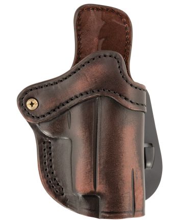 1791 Gunleather ORPDH23VTGR Paddle Holster Optic Ready OWB Size 2.3 Vintage Leather Paddle Fits Glock 17 Fits Walther PPQ Right Hand
