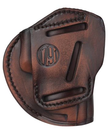 1791 Gunleather 3WH3VTGA 3-WayIWB/OWB Size 03 Vintage Leather Belt Loop Fits Ruger LC9 Fits Glock 26 Ambidextrous Hand